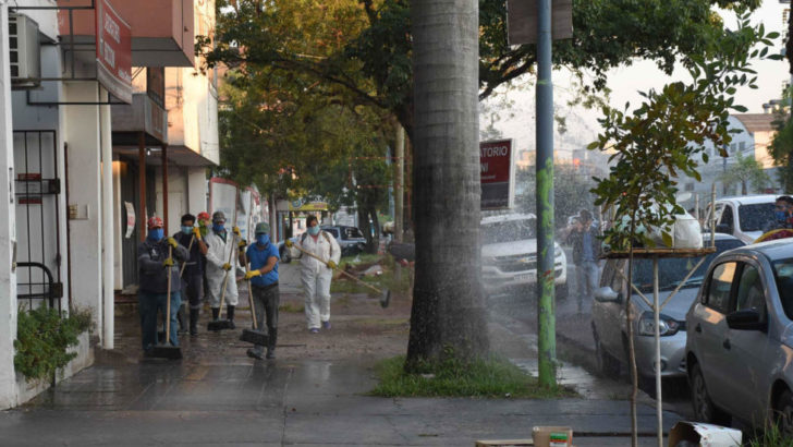 Resistencia refuerza los operativos de desinfección en barrios de la zonas este y sureste
