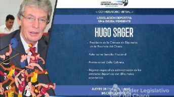 Legislación deportiva: Sager participará de en conversatorio virtual