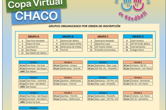 Handball: Activa participación en el arranque de la copa virtual chaco 2