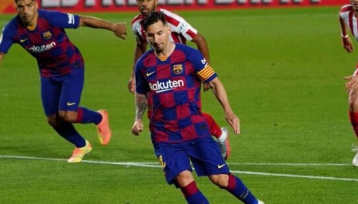 Messi marcó su gol 700 en el empate con el Atlético Madrid