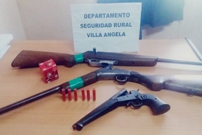 Villa Ángela: secuestraron tres armas de fuego
