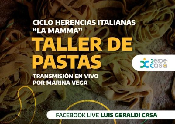 Vuelve el taller virtual de pastas del Museo Luis Geraldi