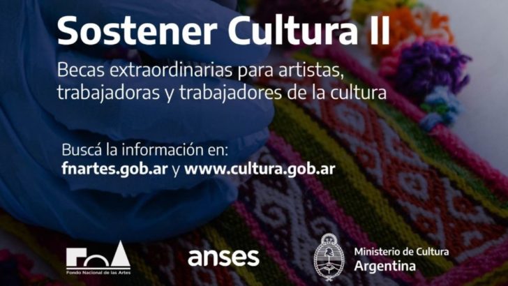 Becas Sostener Cultura II para artistas y trabajadores de la cultura