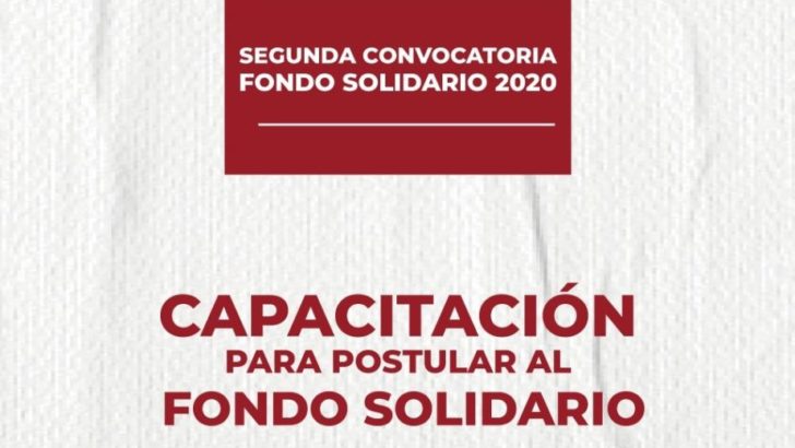 Nueva capacitación gratuita para aspirantes al Fondo Solidario 2020