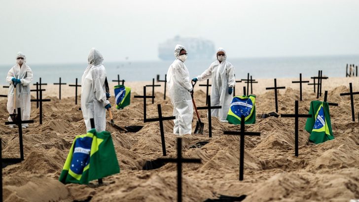 Covid en el mundo: Brasil superó las 94.000 muertes