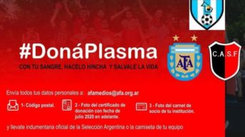 El club atlético San Fernando llama a la solidaridad bajo el lema “Dona Plasma”