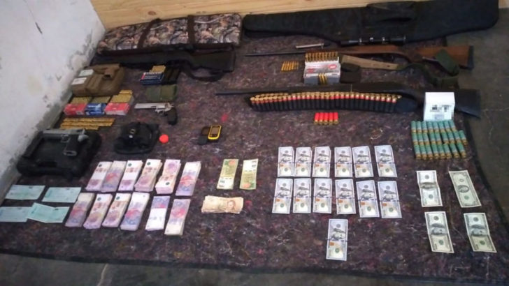 Gendarmería secuestró armas, municiones y cartuchos de diferentes calibres