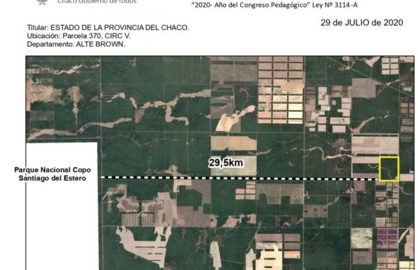 Pampa del Infierno: Bosques frenó un desmonte y secuestró una topadora 1