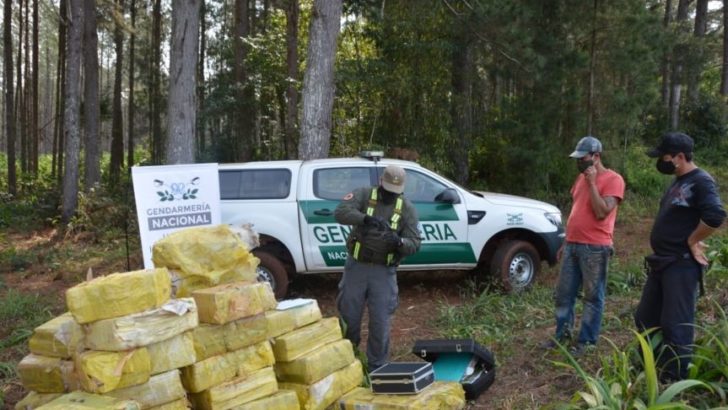 Gendarmería secuestró mas de 2.600 kilos de marihuana en Misiones