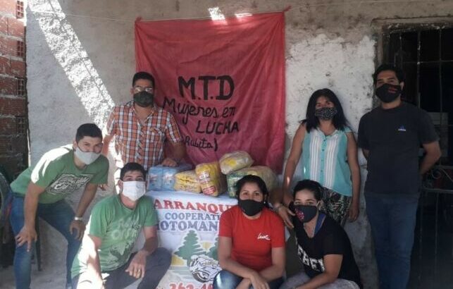 Barranqueras: la Cooperativa de Motomandados realizó un aporte solidario a un merendero