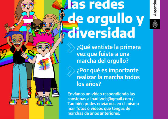 El INADI convocó a enviar videos y fotos para celebrar el Orgullo LGTBIQ+