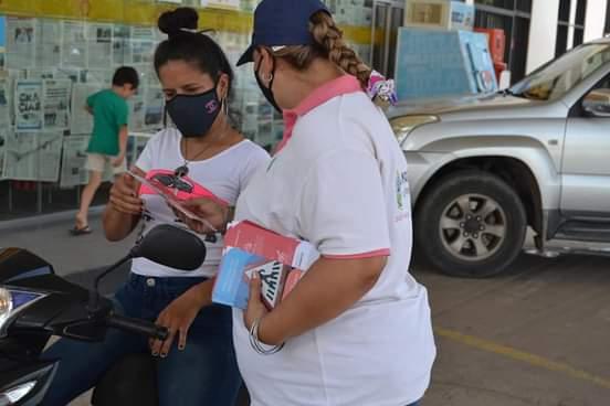 Barranqueras: el Municipio realizó una jornada de “Concientización Vial” en la rotonda de Villa Monona 1