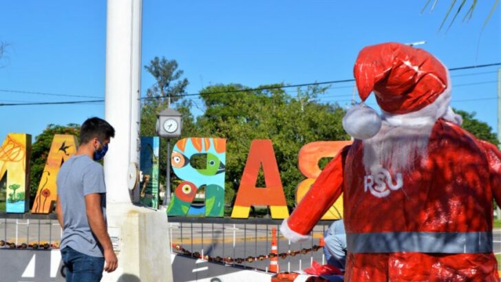 Barranqueras: Municipio decoró puntos claves y se comienza a vivir espíritu navideño en la ciudad