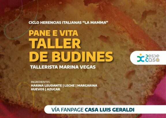 Taller virtual de budines del Museo Luis Geraldi