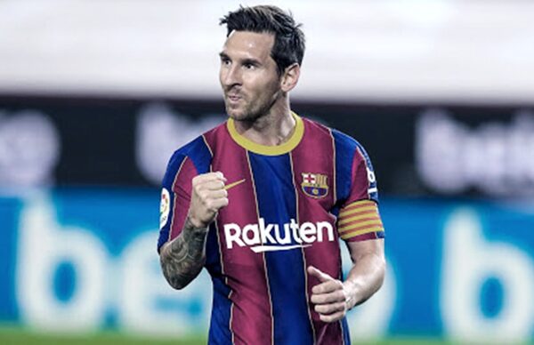 Messi marcó dos tantos en la goleada del Barcelona