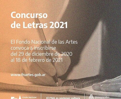 Concurso de Letras 2021 del Fondo Nacional de las Artes
