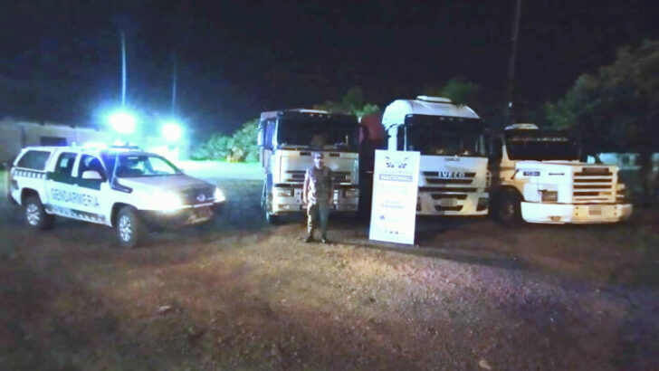 Contrabando de Granos: Gendarmería interceptó tres camiones con 88 toneladas de soja