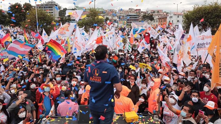 Ecuador: el candidato Arauz confía en un triunfo en primera vuelta