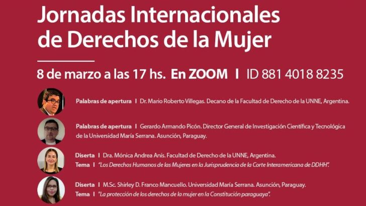 Unne: académicos abordan los Derechos de la Mujer en Argentina y Paraguay