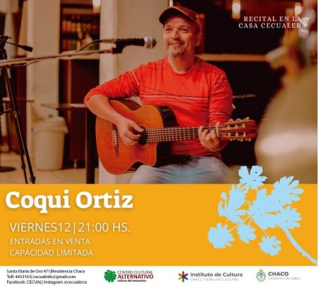 Coqui Ortiz vuelve a tocar en vivo