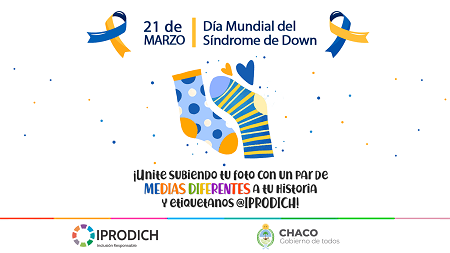 El Iprodich invita a ponerse medias diferentes por el Día Mundial de las Personas con Síndrome de Down