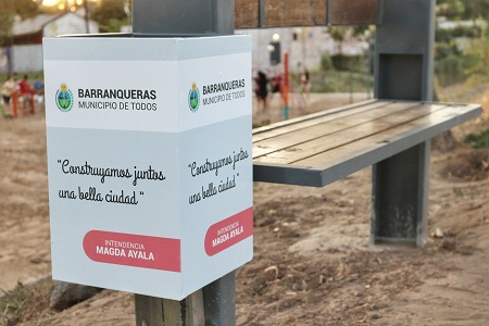 Magda Ayala inauguró la plaza Aimará: “Esta es una intervención 100% hecha desde el Municipio”