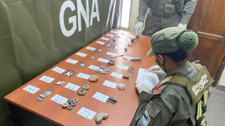 Catamarca: Gendarmería recuperó 134 piezas arqueológicas