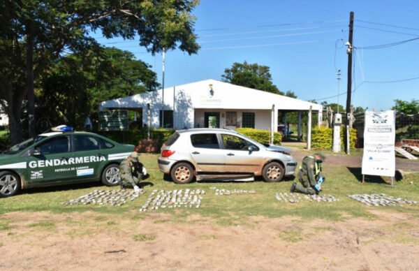 Corrientes: Gendarmería secuestró más de 71 kilos de marihuana ocultos un automóvil