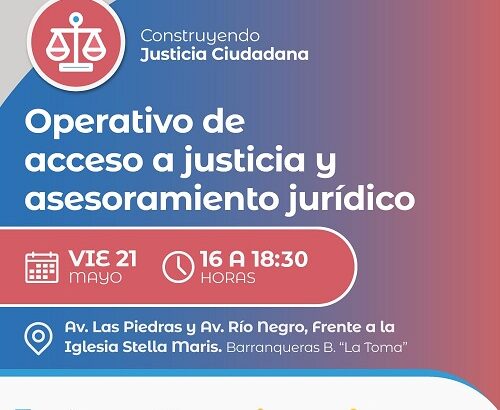 El municipio brinda acceso a la Justicia y asesoramiento jurídico a los vecinos de Barranqueras