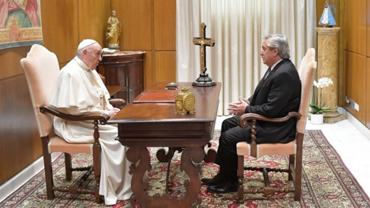 “El Papa me expresó su idea de apoyarnos en todo lo que pueda”