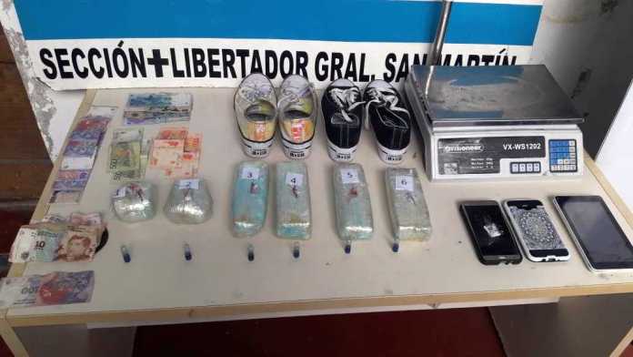Jujuy: Gendarmería decomisó más de 2 kilos de cocaína de tres pasajeros de un ómnibus