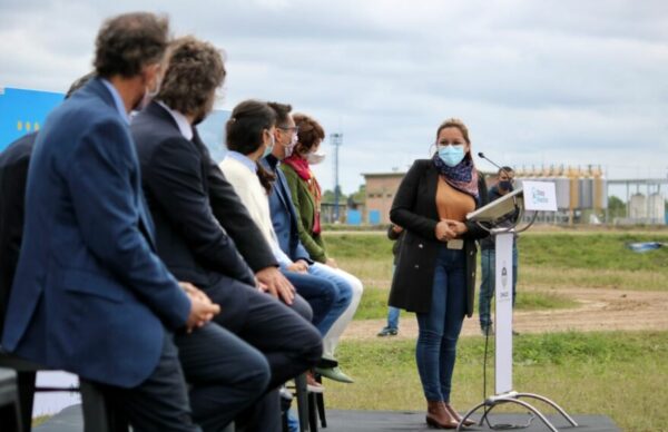 Magda Ayala participó de la inauguración de la nueva planta de tratamiento de residuos cloacales junto al gobernador y funcionarios nacionales