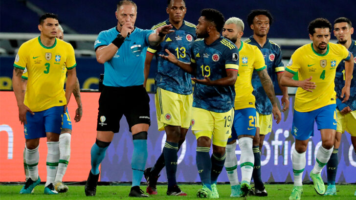 Copa América: agónico triunfo de Brasil sobre Colombia con “pitanazo” incluido