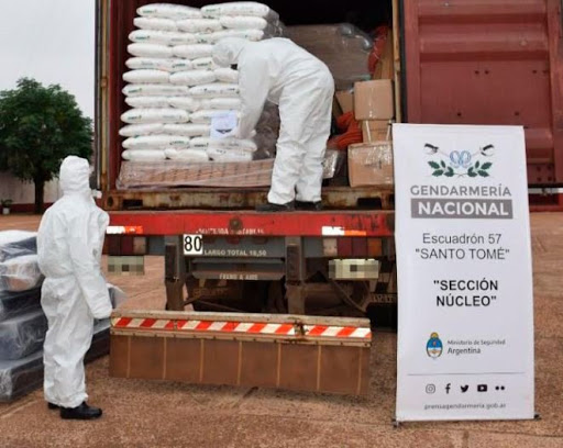 Corrientes: Gendarmería secuestró 1.500 kilos de hidróxido de sodio