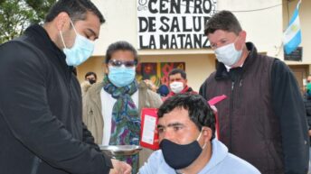 Desplegaron un gran operativo de vacunación en el paraje La Matanza y zonas aledañas