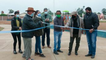 Fuerte Esperanza: el Gobierno inauguró una plaza y desagües pluviales