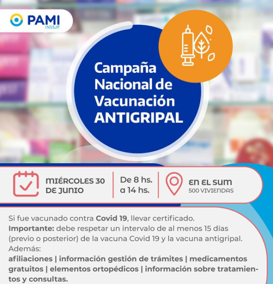 Nuevo operativo de vacunación antigripal en Barranqueras