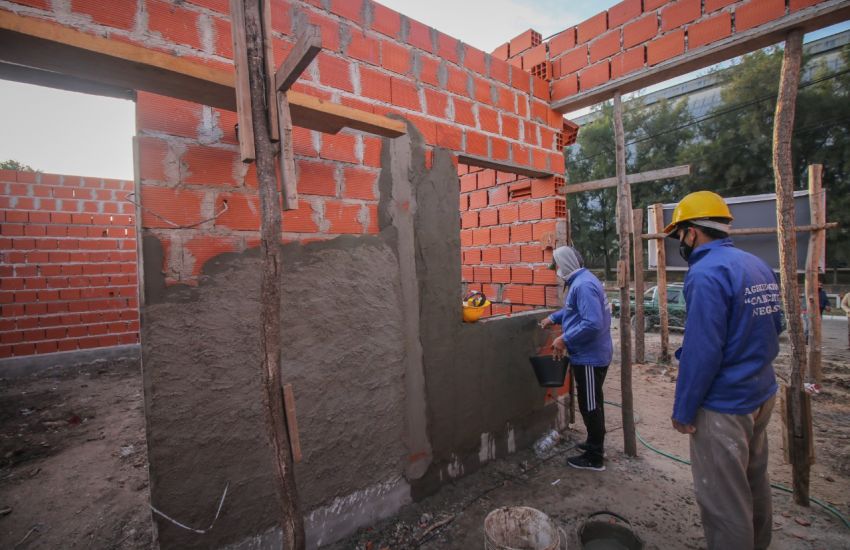 Puerto Vilelas: destacan el ritmo de construcción del nuevo edificio del Registro Civil 1