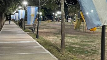 San Martín: inauguraron las refacciones de la plaza Belgrano