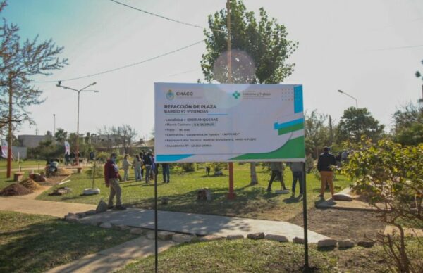 Barranqueras: El Gobierno refaccionará la plaza del barrio 97 Viviendas “Raúl Alfonsín-Utedyc” 1