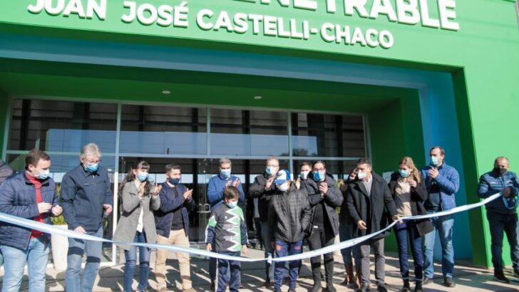 Castelli: inauguraron el moderno Microestadio, epicentro del deporte en el norte chaqueño