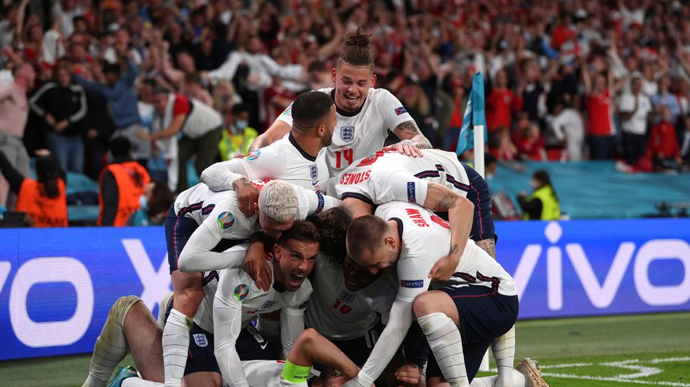 Eurocopa: Inglaterra derroto a Dinamarca y se metió por primera vez en la final