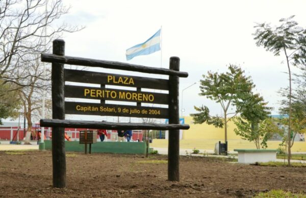 Capitán Solari: Capitanich inauguró la plaza “Perito Moreno” y las refacciones del CIC 1