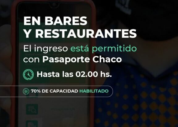 Implementación del pasaporte Chaco en bares de Resistencia