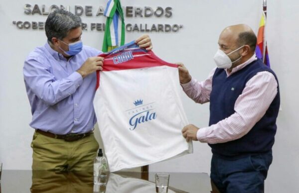 Dirigentes del club Villa San Martín agradecieron a Capitanich por el acompañamiento
