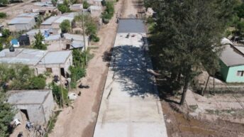 Pampa del Indio: avanzan las obras de pavimento urbano