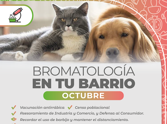 Bromatología en tu barrio: censo de mascotas, vacunación antirrábica y asesoramientos