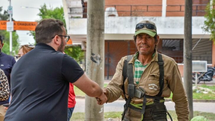 Sáenz Peña: iniciaron trabajos de pavimentación en el barrio Santa Rita