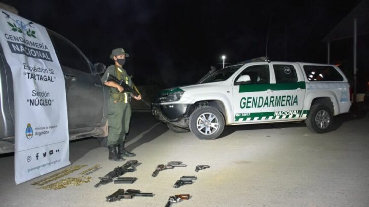 Salta: Gendarmería secuestró media docena de armas de guerra