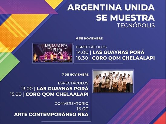 Argentina Unida se Muestra: espectáculos y conversatorio artístico chaqueños